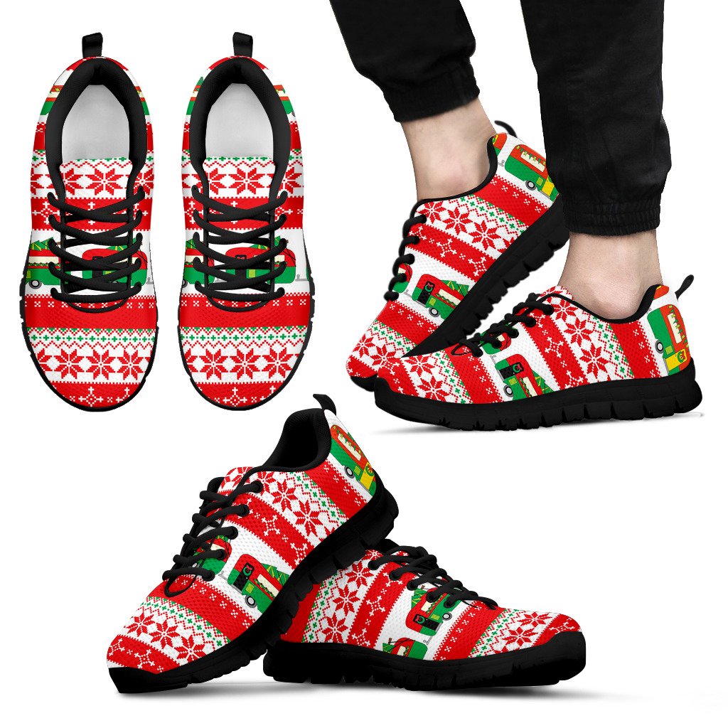 Camper Camping Ugly Christmas Design Print Men Sneakers Shoes