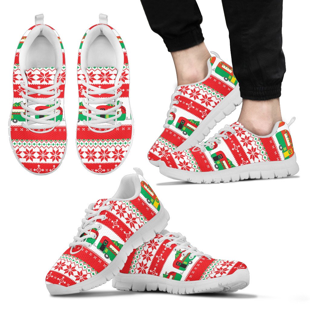Camper Camping Ugly Christmas Design Print Men Sneakers Shoes