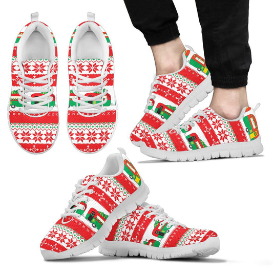 Camper Camping Ugly Christmas Design Print Men Sneakers Shoes