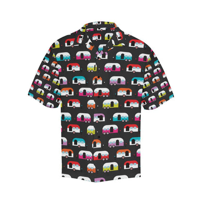 Camper Caravan Pattern Men Aloha Hawaiian Shirt