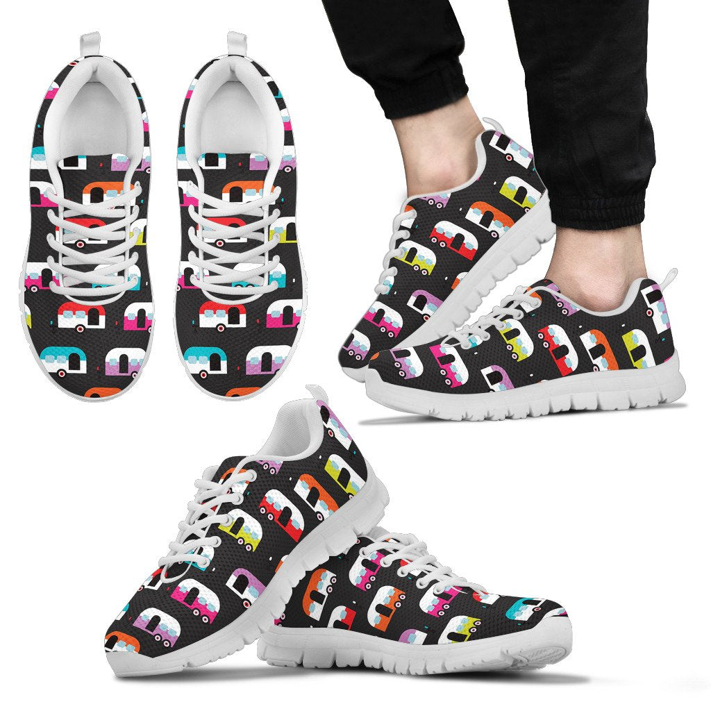Camper Caravan Pattern Men Sneakers Shoes