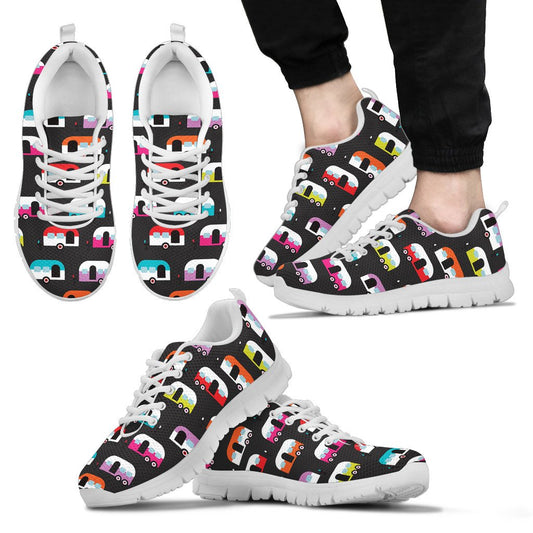 Camper Caravan Pattern Men Sneakers Shoes