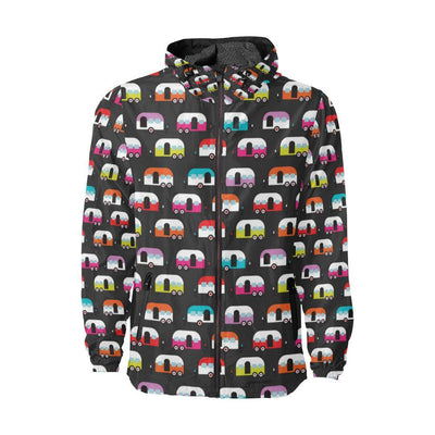 Camper Caravan Pattern Men Windbreaker Jacket-JTAMIGO.COM