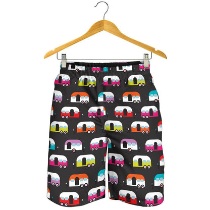 Camper Caravan Pattern Mens Shorts-JTAMIGO.COM