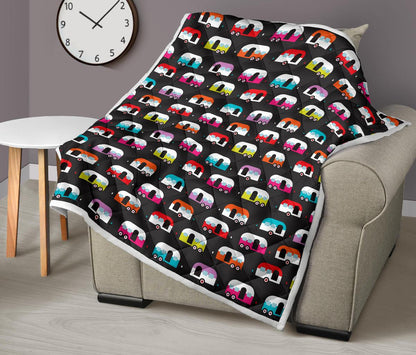 Camper Caravan Pattern Premium Quilt-JTAMIGO.COM