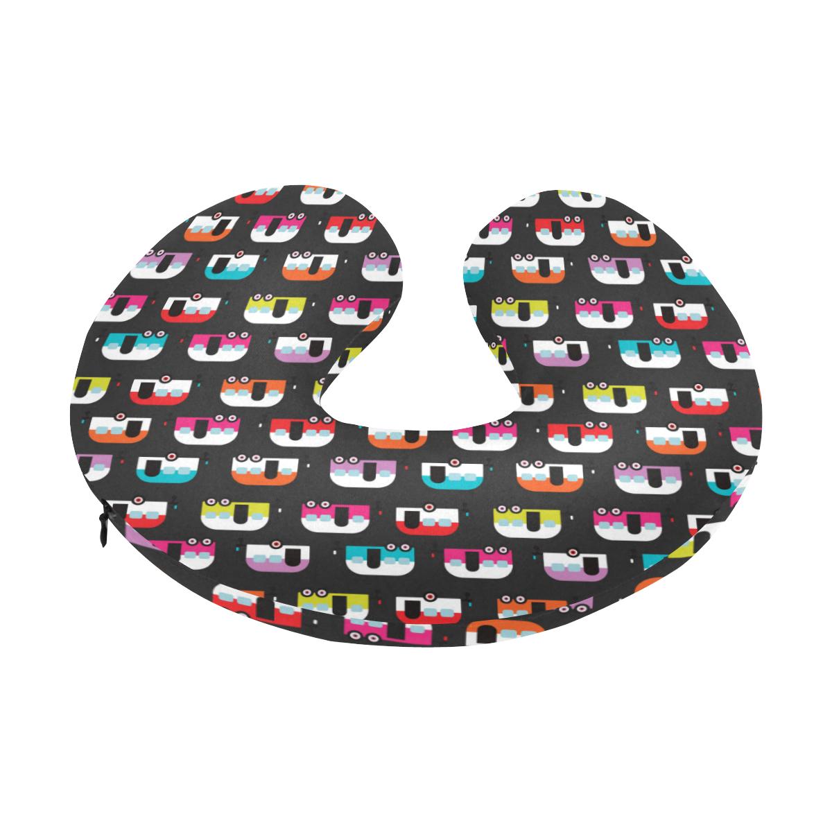 Camper Caravan Pattern U-Shaped Travel Neck Pillow-JTAMIGO.COM