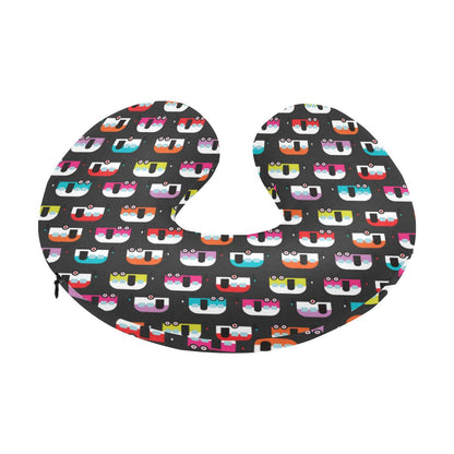 Camper Caravan Pattern U-Shaped Travel Neck Pillow-JTAMIGO.COM