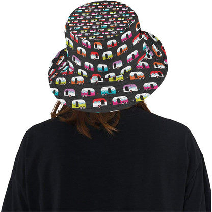 Camper Caravan Pattern Unisex Bucket Hat