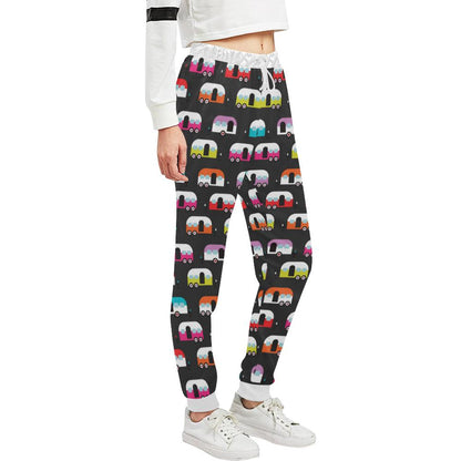 Camper Caravan Pattern Unisex Casual Sweatpants (Model L11)-JTAMIGO.COM
