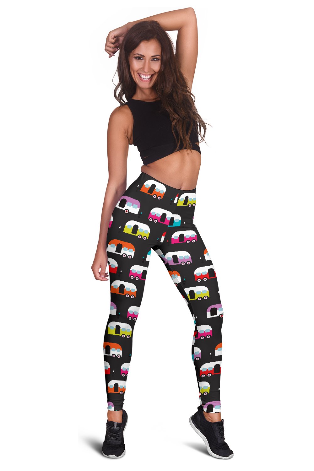 Camper Caravan Pattern Women Leggings