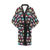 Camper Caravan Pattern Women Short Kimono Robe