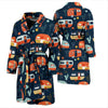 Camper Caravan Print Pattern Men Bath Robe-JTAMIGO.COM