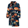 Camper Caravan Print Pattern Men Bath Robe-JTAMIGO.COM