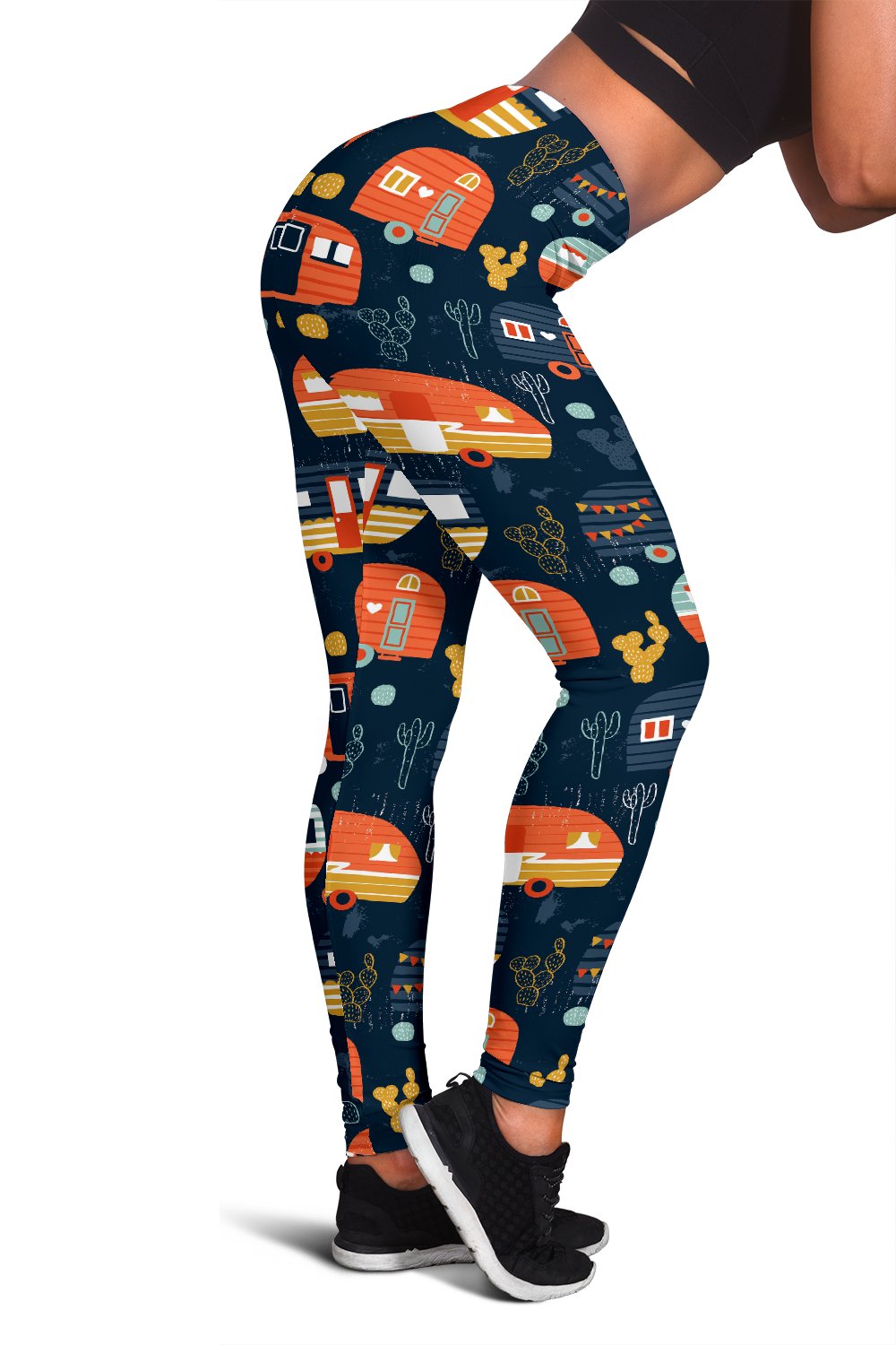 Camper Caravan Print Pattern Women Leggings