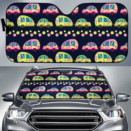 Camper Cute Camping Design No 3 Print Car Sun Shade For Windshield