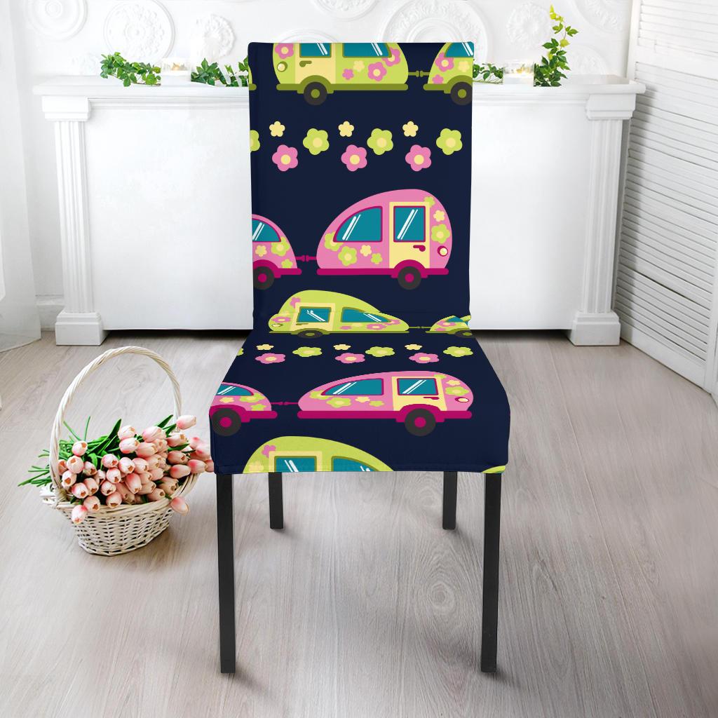 Camper Cute Camping Design No 3 Print Dinning Chair Slipper-JTAMIGO.COM