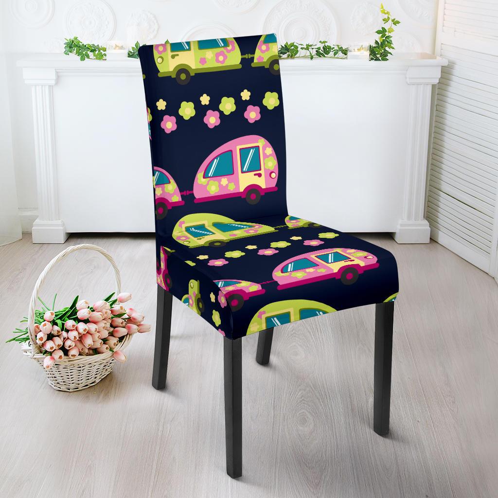 Camper Cute Camping Design No 3 Print Dinning Chair Slipper-JTAMIGO.COM