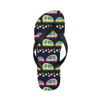 Camper Cute Camping Design No 3 Print Flip Flops-JTAMIGO.COM