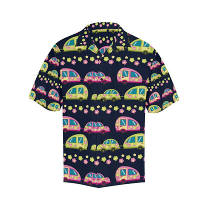 Camper Cute Camping Design No 3 Print Men Aloha Hawaiian Shirt