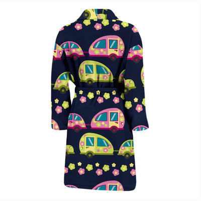 Camper Cute Camping Design No 3 Print Men Bath Robe-JTAMIGO.COM