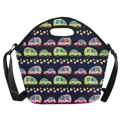 Camper Cute Camping Design No 3 Print Neoprene Lunch Bag (Model 1669)(Large)-JTAMIGO.COM
