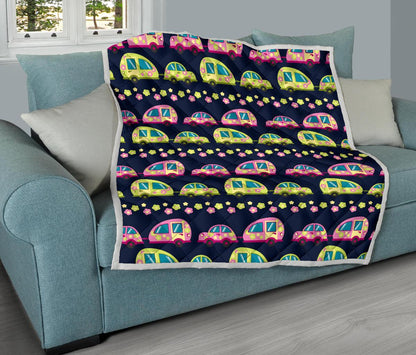 Camper Cute Camping Design No 3 Print Premium Quilt-JTAMIGO.COM