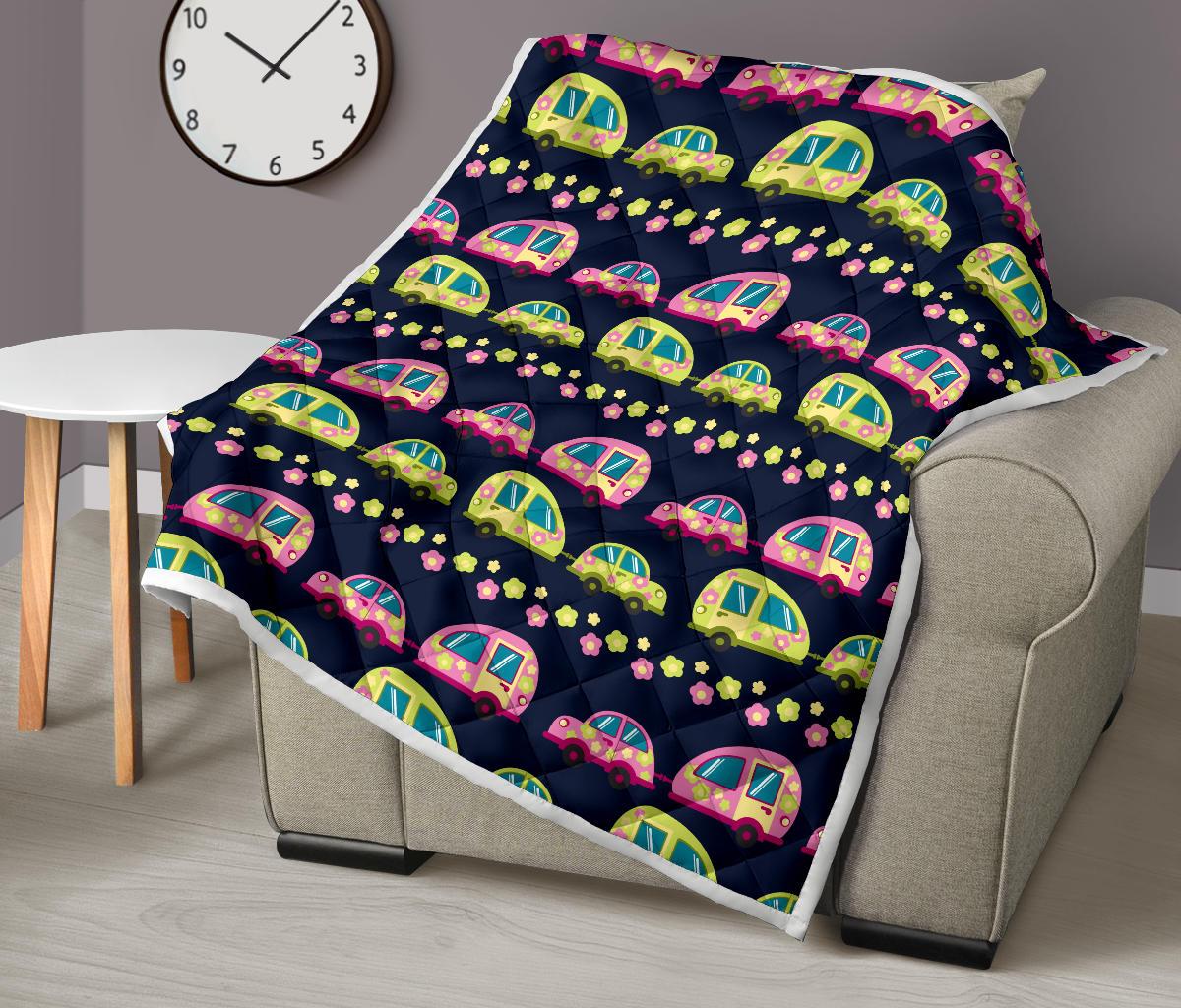 Camper Cute Camping Design No 3 Print Premium Quilt-JTAMIGO.COM