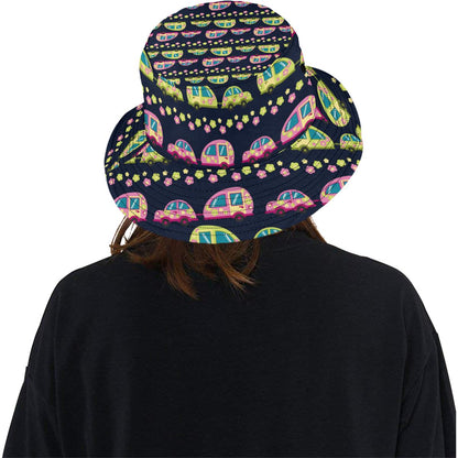 Camper Cute Camping Design No 3 Print Unisex Bucket Hat