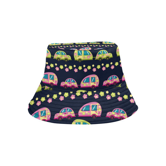 Camper Cute Camping Design No 3 Print Unisex Bucket Hat