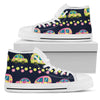 Camper Cute Camping Design No 3 Print Women High Top Shoes