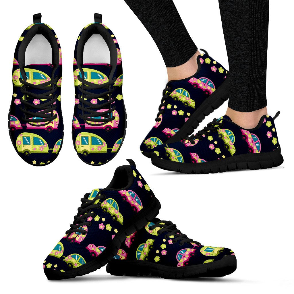 Camper Cute Camping Design No 3 Print Women Sneakers Shoes