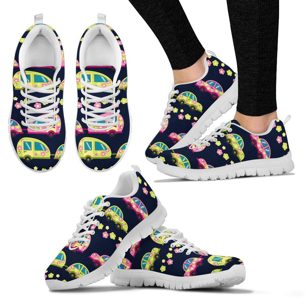 Camper Cute Camping Design No 3 Print Women Sneakers Shoes