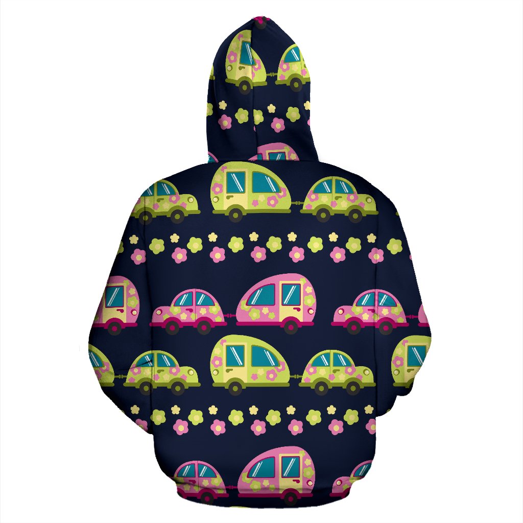 Camper Cute Camping Design No 3 Print Zip Up Hoodie