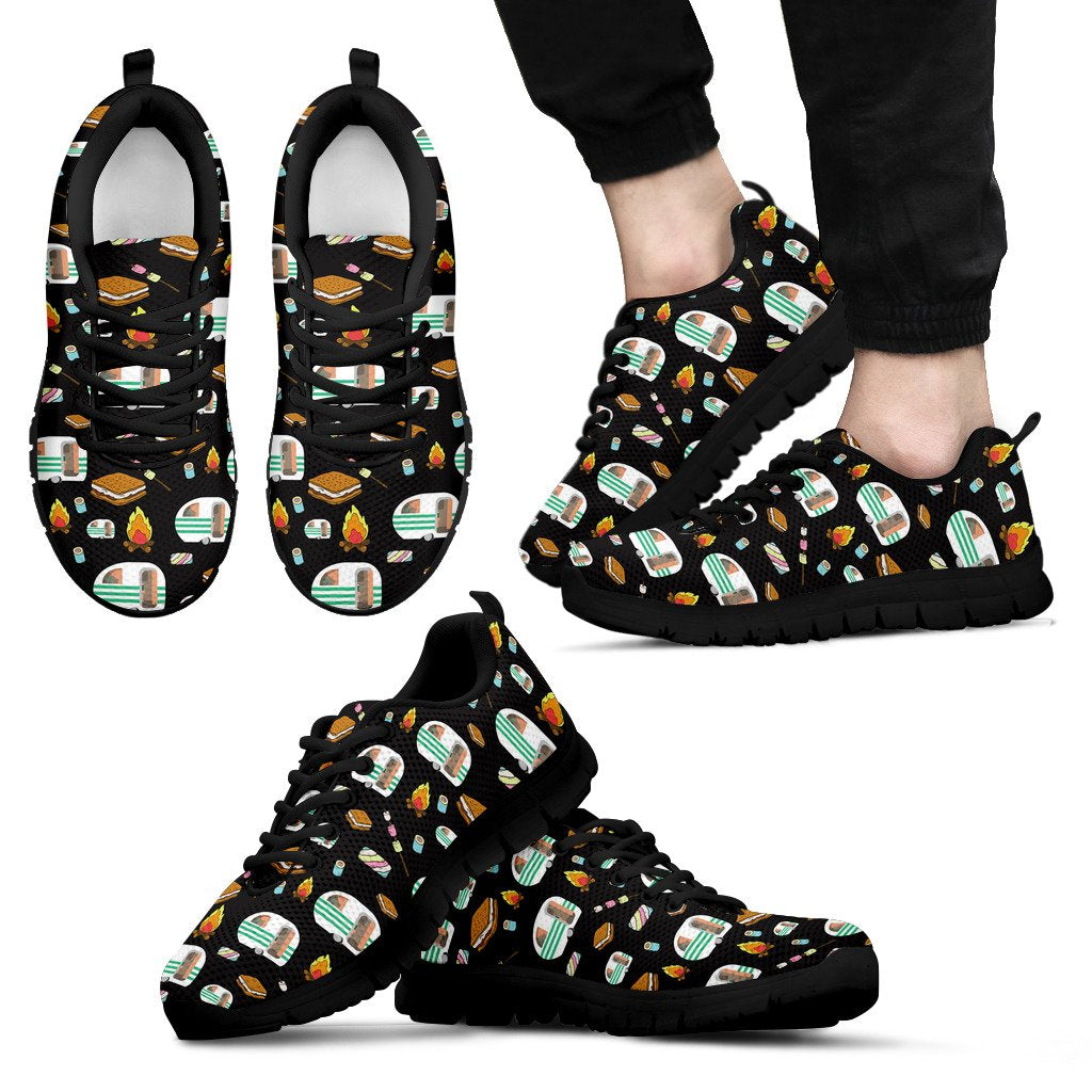 Camper marshmallow Camping Design Print Men Sneakers Shoes