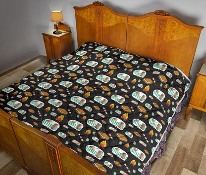 Camper marshmallow Camping Design Print Premium Quilt-JTAMIGO.COM