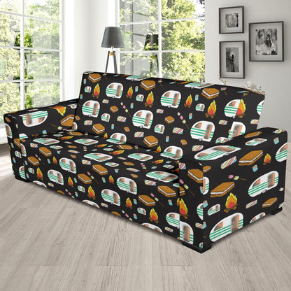 Camper marshmallow Camping Design Print Sofa Slipcover-JTAMIGO.COM