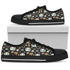 Camper marshmallow Camping Design Print Women Low Top Shoes