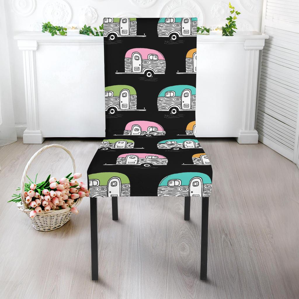 Camper Pattern Camping Themed No 2 Print Dinning Chair Slipper-JTAMIGO.COM