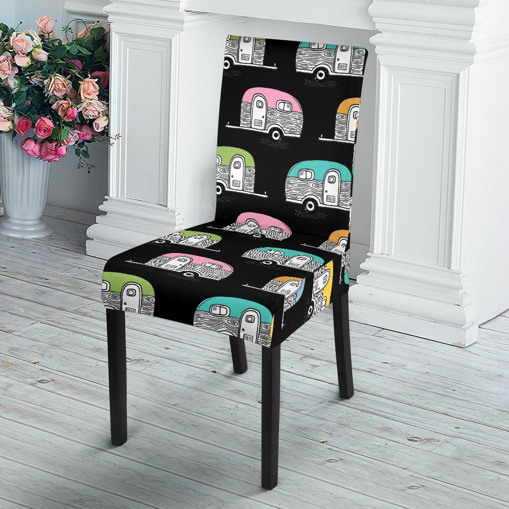 Camper Pattern Camping Themed No 2 Print Dinning Chair Slipper-JTAMIGO.COM