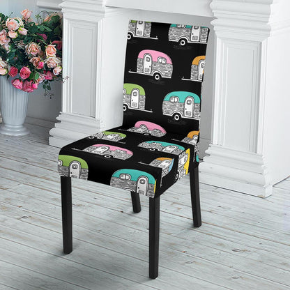 Camper Pattern Camping Themed No 2 Print Dinning Chair Slipper-JTAMIGO.COM