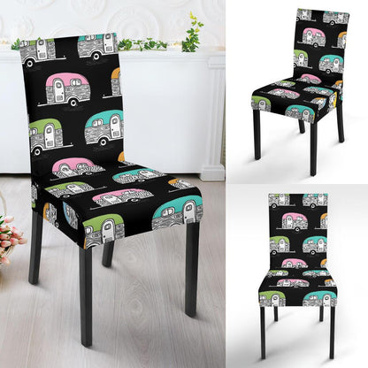 Camper Pattern Camping Themed No 2 Print Dinning Chair Slipper-JTAMIGO.COM
