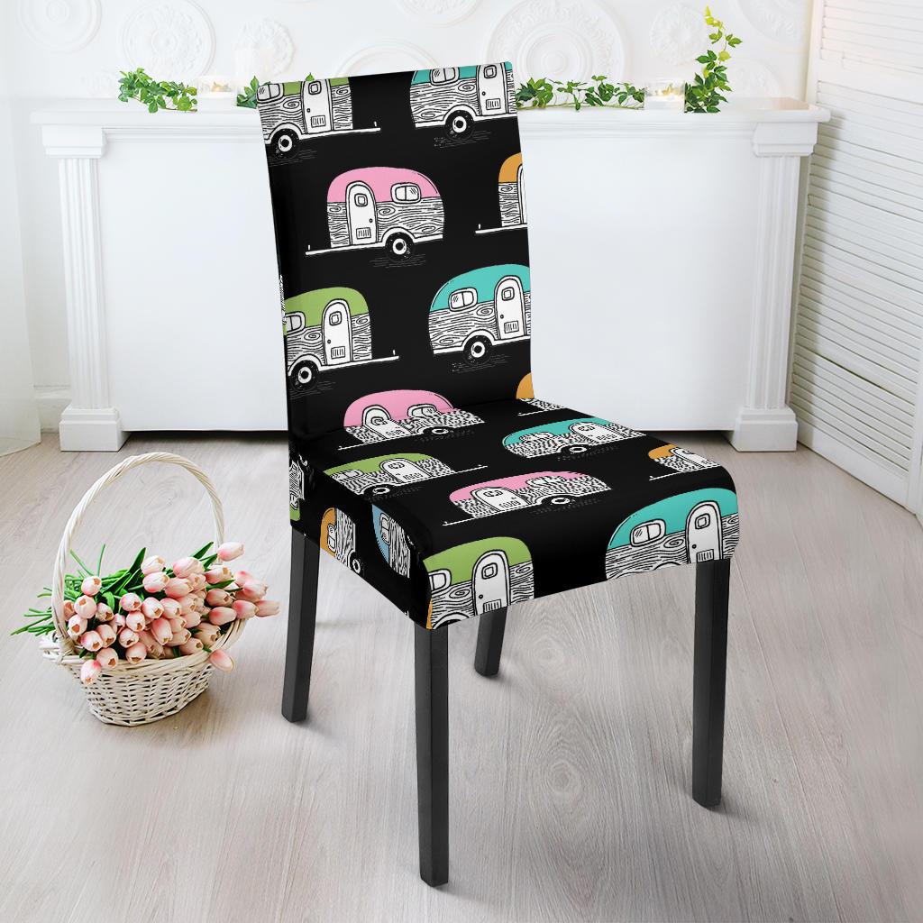 Camper Pattern Camping Themed No 2 Print Dinning Chair Slipper-JTAMIGO.COM