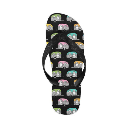 Camper Pattern Camping Themed No 2 Print Flip Flops-JTAMIGO.COM