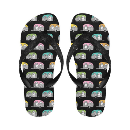 Camper Pattern Camping Themed No 2 Print Flip Flops-JTAMIGO.COM