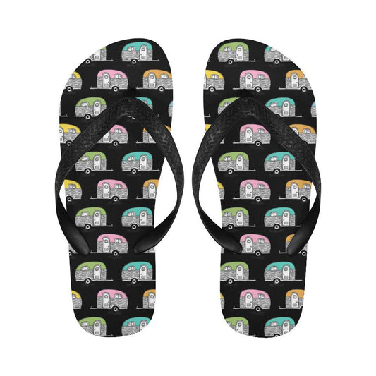 Camper Pattern Camping Themed No 2 Print Flip Flops-JTAMIGO.COM