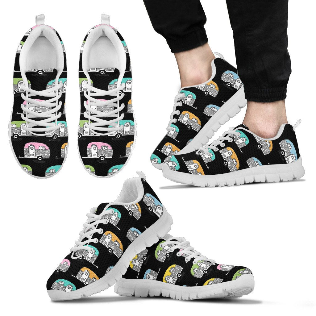 Camper Pattern Camping Themed No 2 Print Men Sneakers Shoes