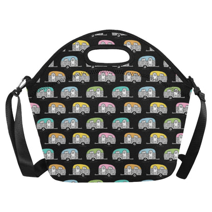 Camper Pattern Camping Themed No 2 Print Neoprene Lunch Bag (Model 1669)(Large)-JTAMIGO.COM