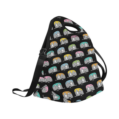 Camper Pattern Camping Themed No 2 Print Neoprene Lunch Bag (Model 1669)(Large)-JTAMIGO.COM