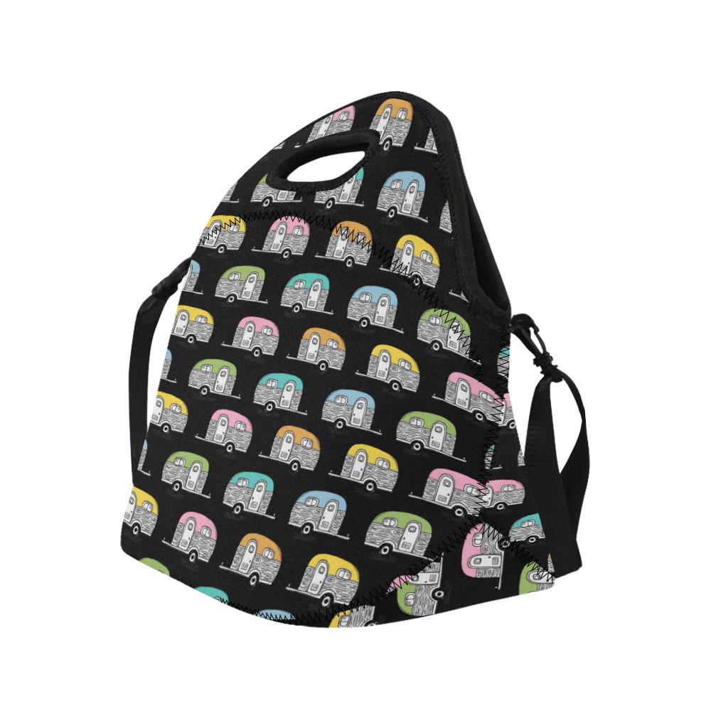 Camper Pattern Camping Themed No 2 Print Neoprene Lunch Bag (Model 1669)(Large)-JTAMIGO.COM