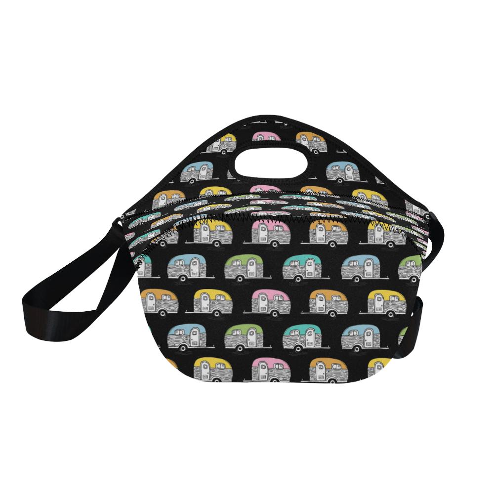 Camper Pattern Camping Themed No 2 Print Neoprene Lunch Bag (Model 1669)(Large)-JTAMIGO.COM